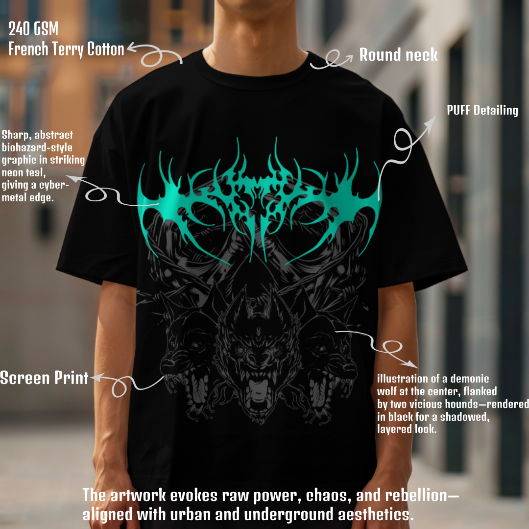 Cerberus Wrath Oversized Tee