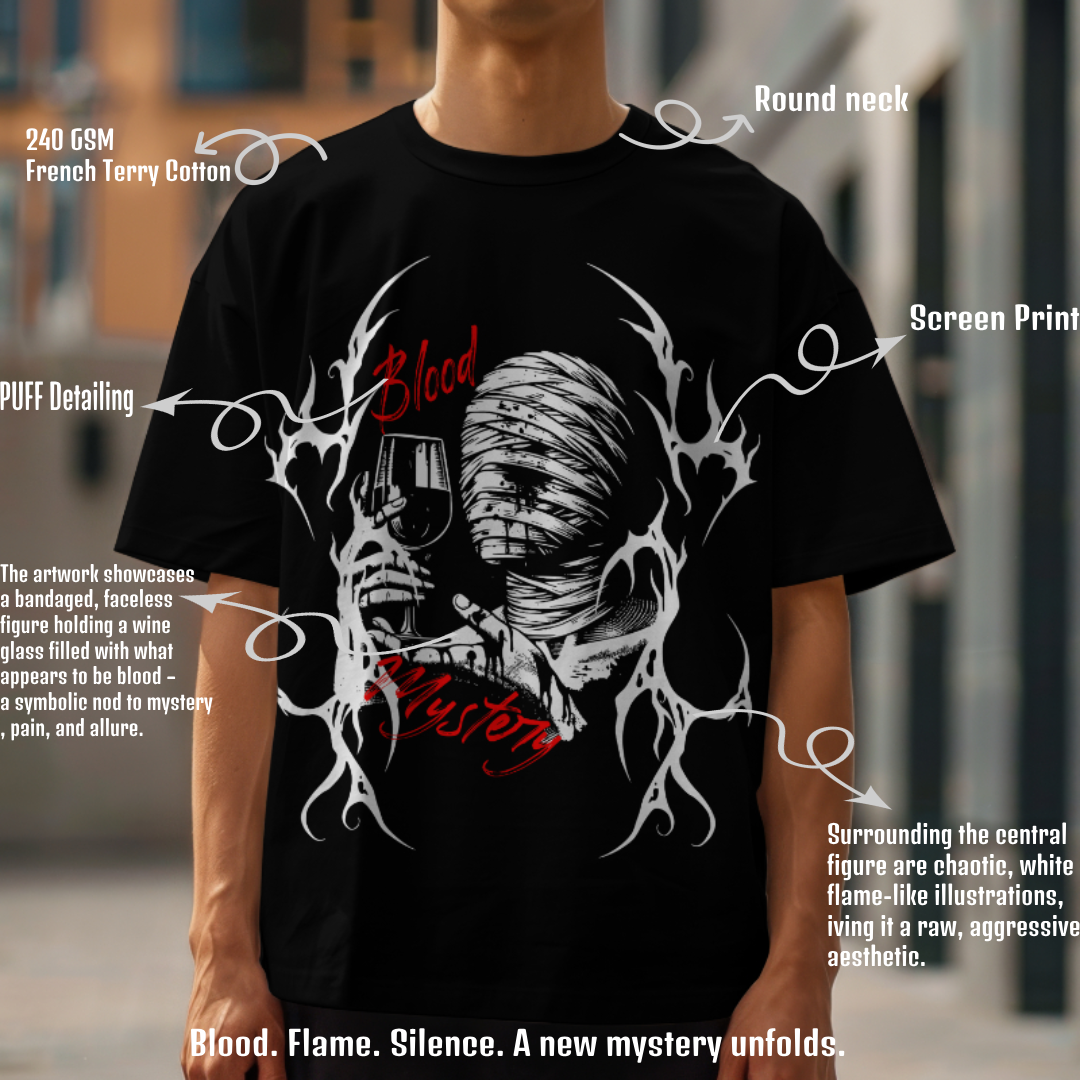 Blood Mystery Oversized Tee